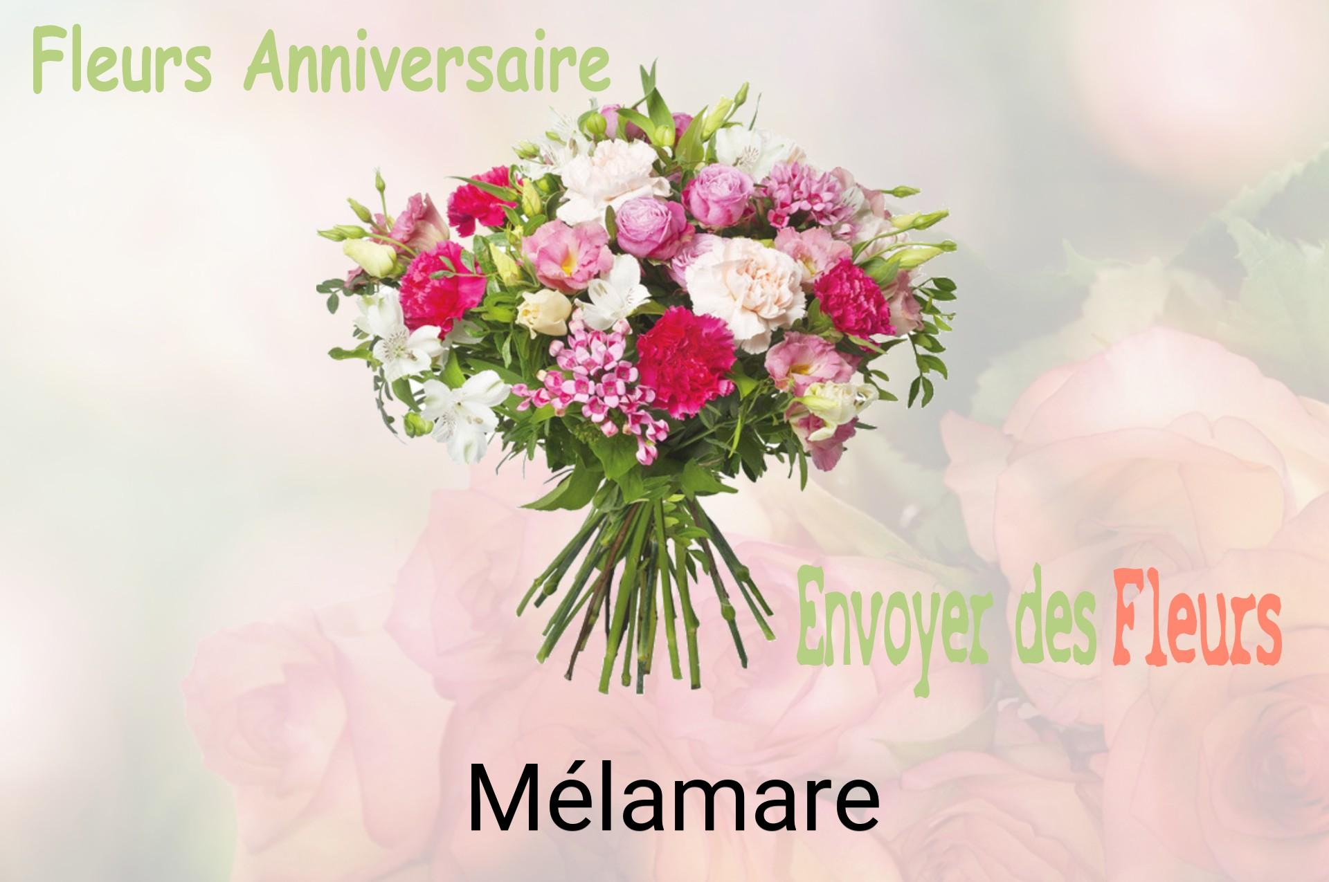 Bouquet de fleurs d’anniversaire livré à Mélamare